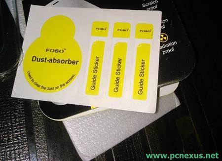 mobile screen dust absorber sticker