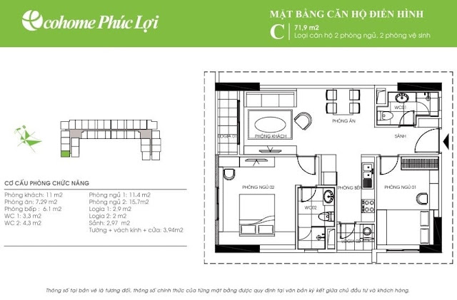 mặt bằng dự án chung cư ecohome phúc lợi căn 71 m2 mặt bằng dự án chung cư ecohome phúc lợi căn 71 m2