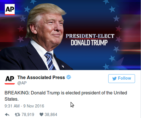 Трамп - новый президент США