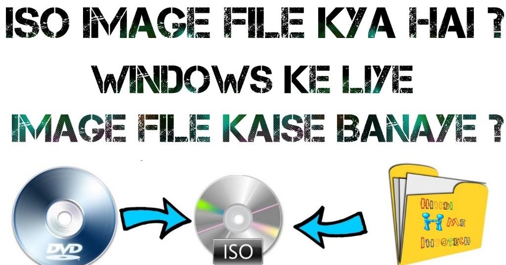 ISO Image File Kya Hai Windows ke liye Image File Kaise Banaye