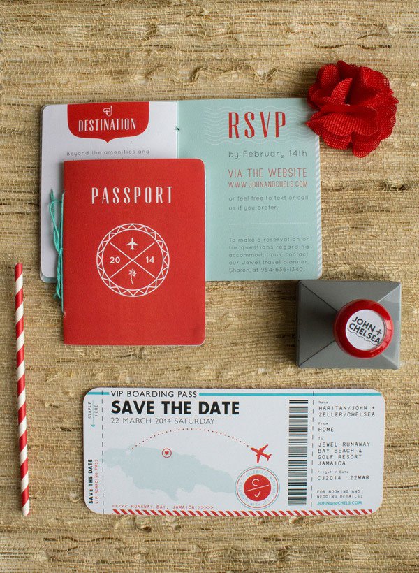 25 totally unique destination wedding invitations 10 Incredibly Unique Wedding Invitations | Design Fixation