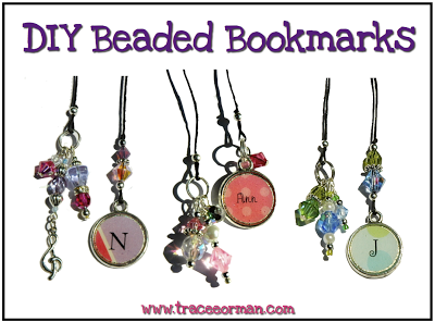 DIY Beaded Bookmarks for Teachers, Librarians, Readers www.traceeorman.com