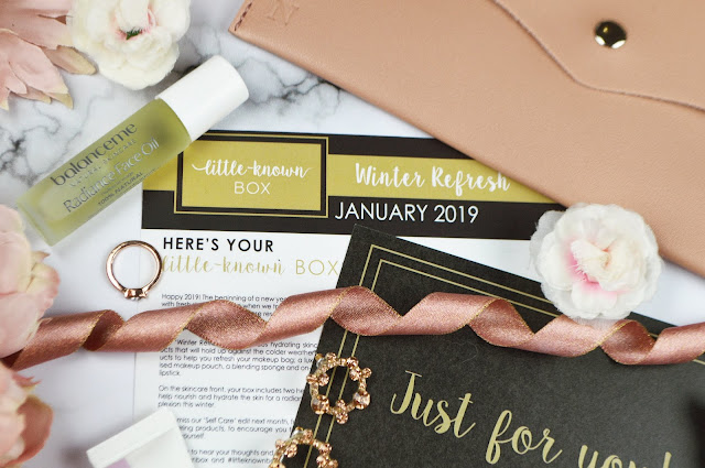 January 2019's Little Known Box Review, the Winter Refresh Edit. Lovelaughslipstick Blog