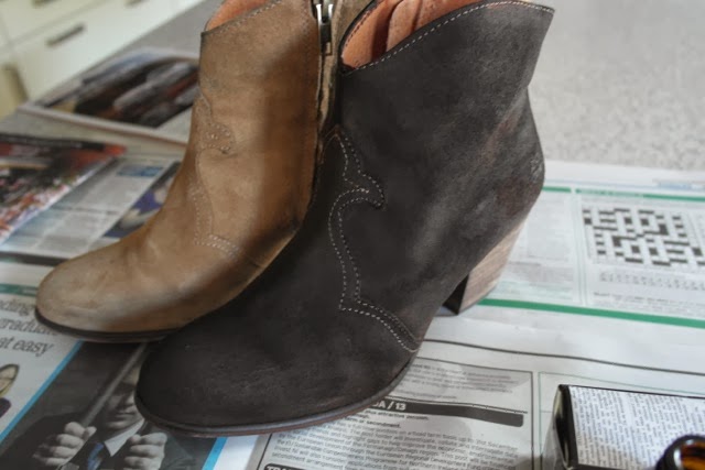 Dyeing Suede Boots... | A Life To Style