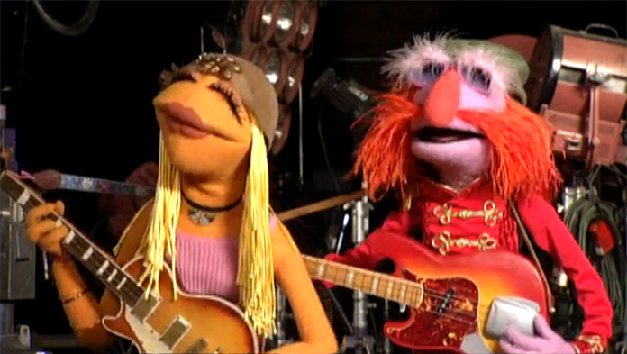Floyd Pepper and Janice, The Muppet Show and the Muppet movies.