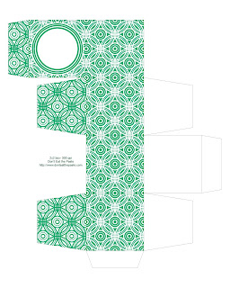 green printable gift box
