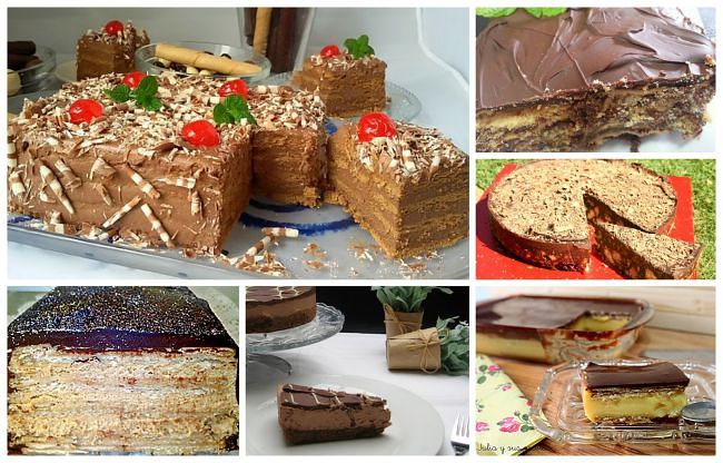 6 tartas fáciles de galletas