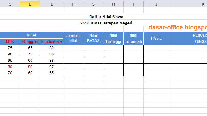 Contoh Soal Xl
