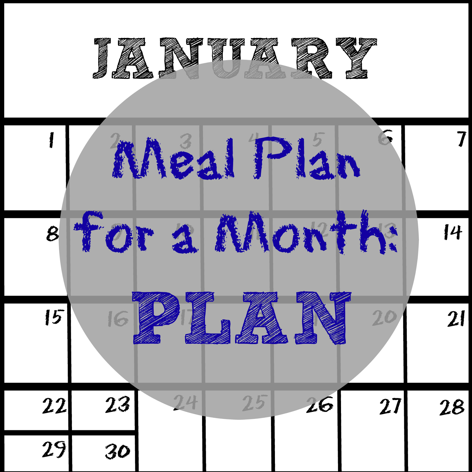 meal plan for a month