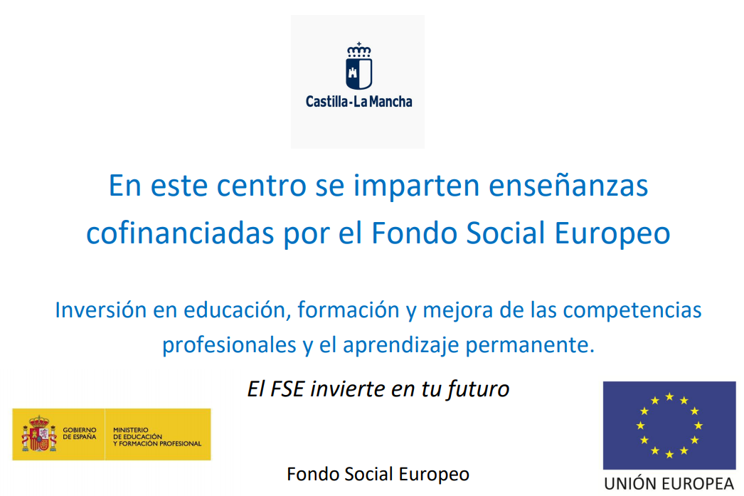 ENSEÑANZAS COFINANCIADAS CON EL FONDO SOCIAL EUROPEO