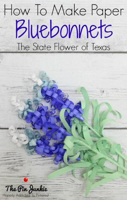 How to make paper bluebonnets