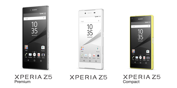Cuáles son las diferencias entre los Xperia Z5 Premium, Xperia Z5 y Xperia Z5 Compact