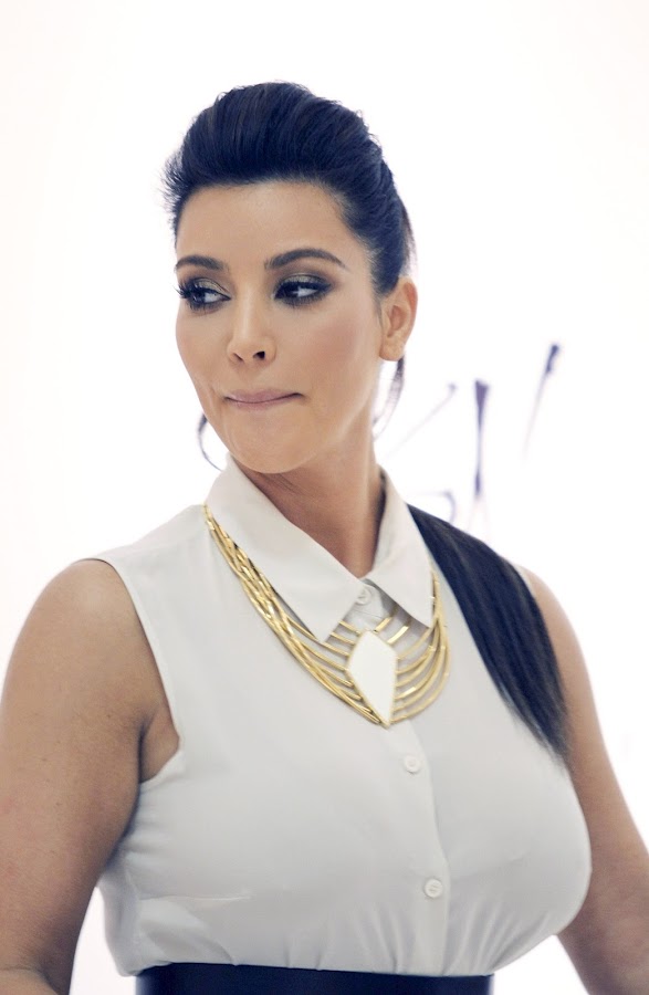 KIM KARDASHIAN  pupmed up her boobs for Belle Noel Jewelry Collection Promotion in Toronto