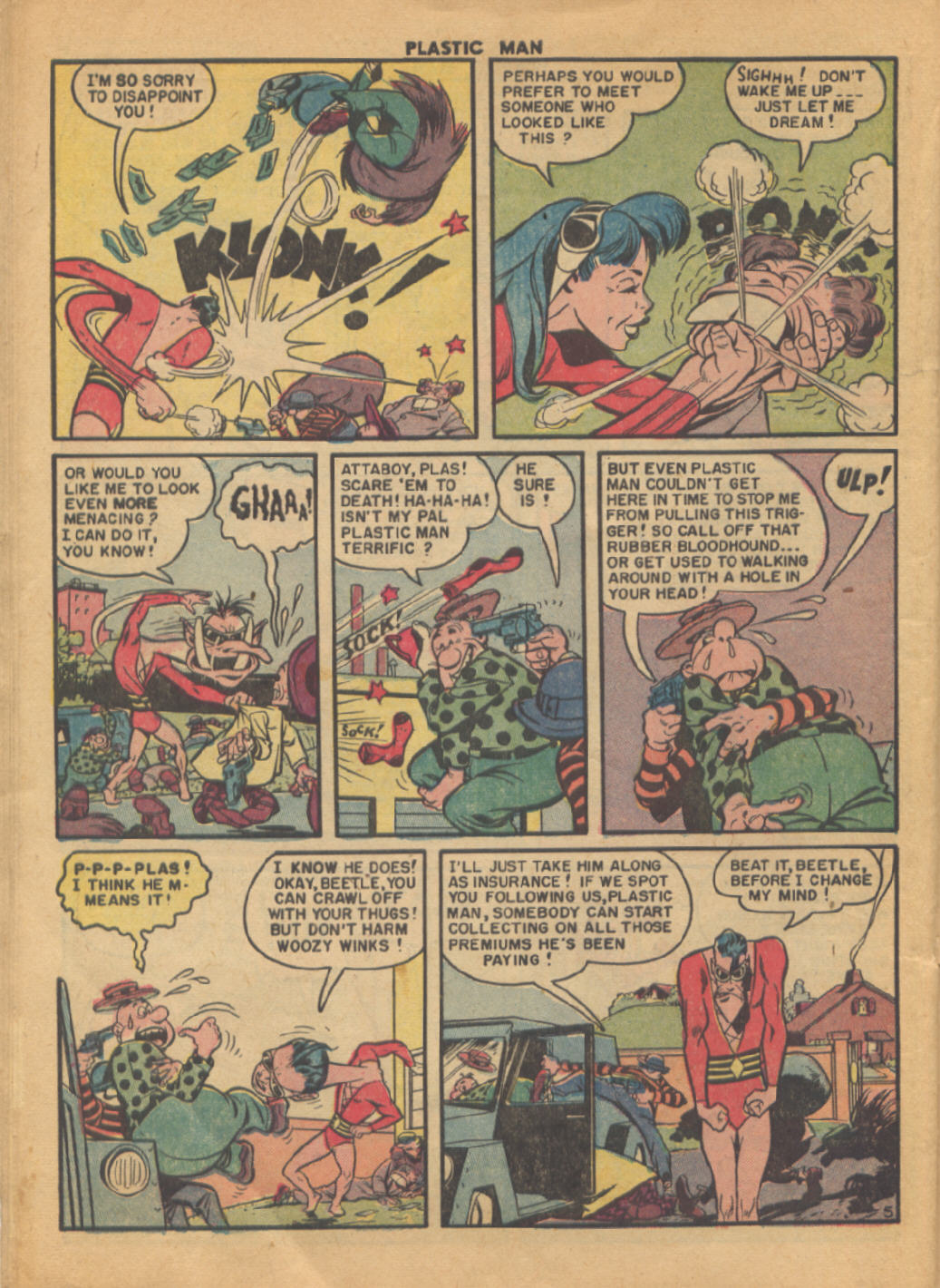 Read online Plastic Man (1943) comic -  Issue #25 - 21