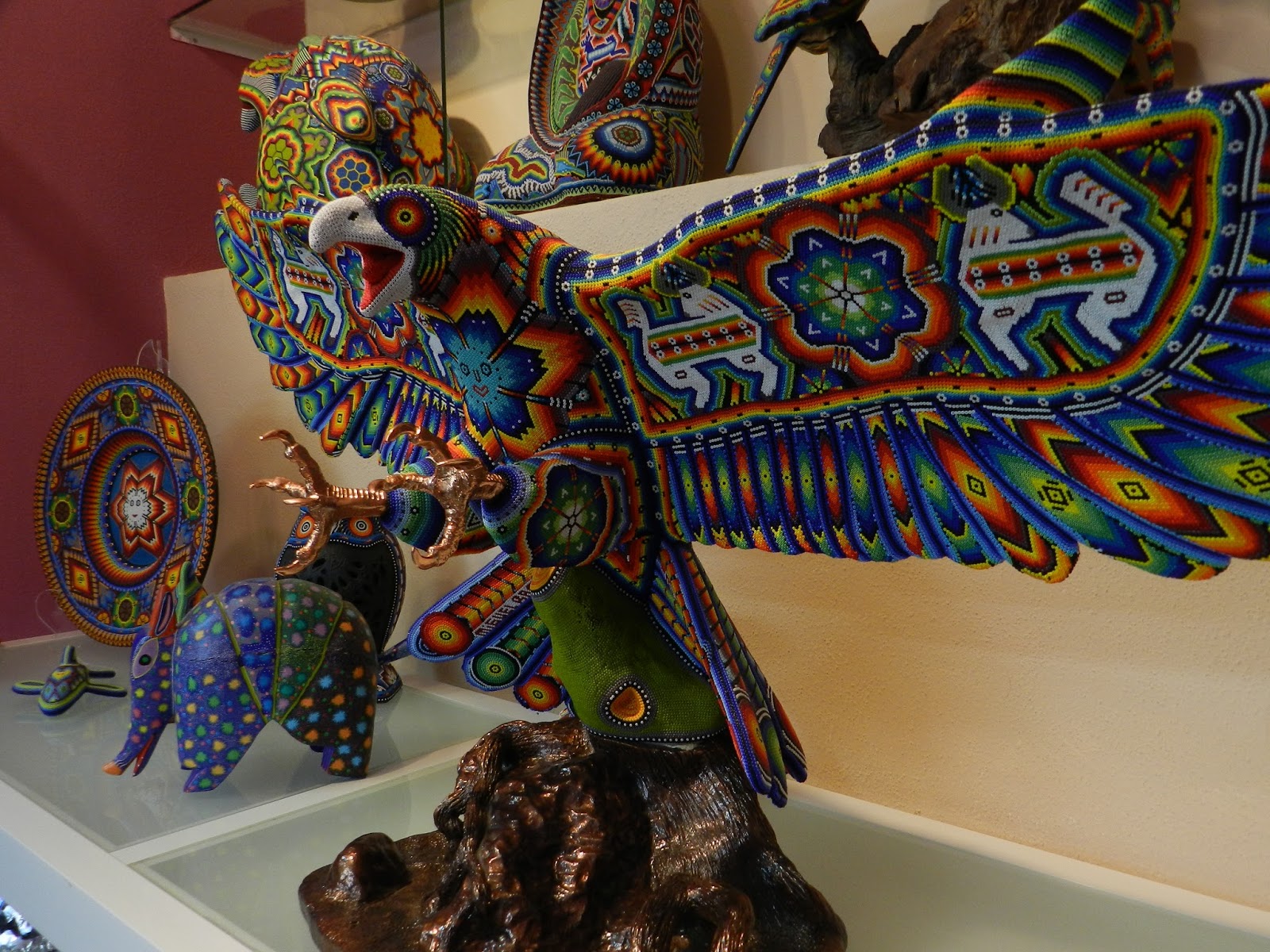 A Cozy Life Huichol Bead Art