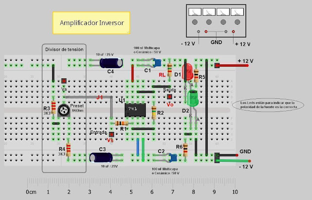 Amplificador Operacional Inversor En Protoboard - Marcus Reid