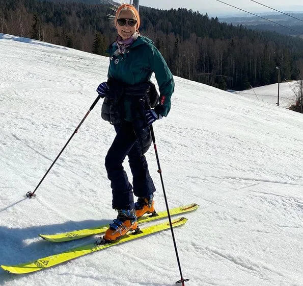 Crown Princess Mette-Marit, Crown Prince Haakon and Princess Ingrid Alexandra had a ski holiday in Oslo