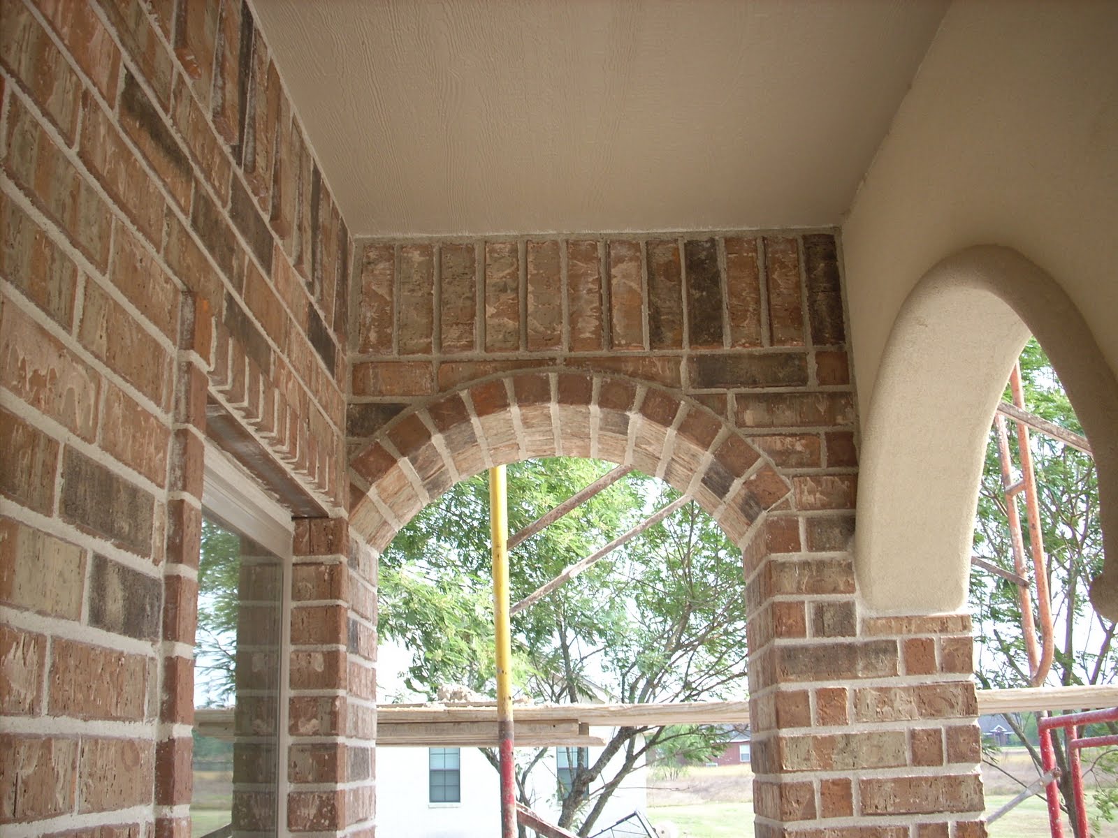 Perk Lane House Construction First Brick Arch