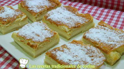 Receta fácil de pastel o tarta mágica o inteligente