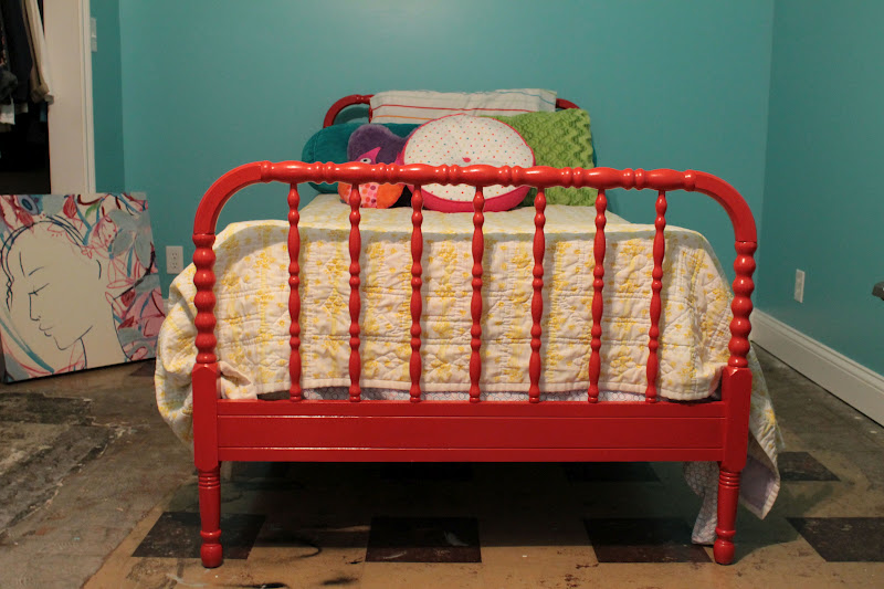 VanHook & Co. Painted Jenny Lind bed