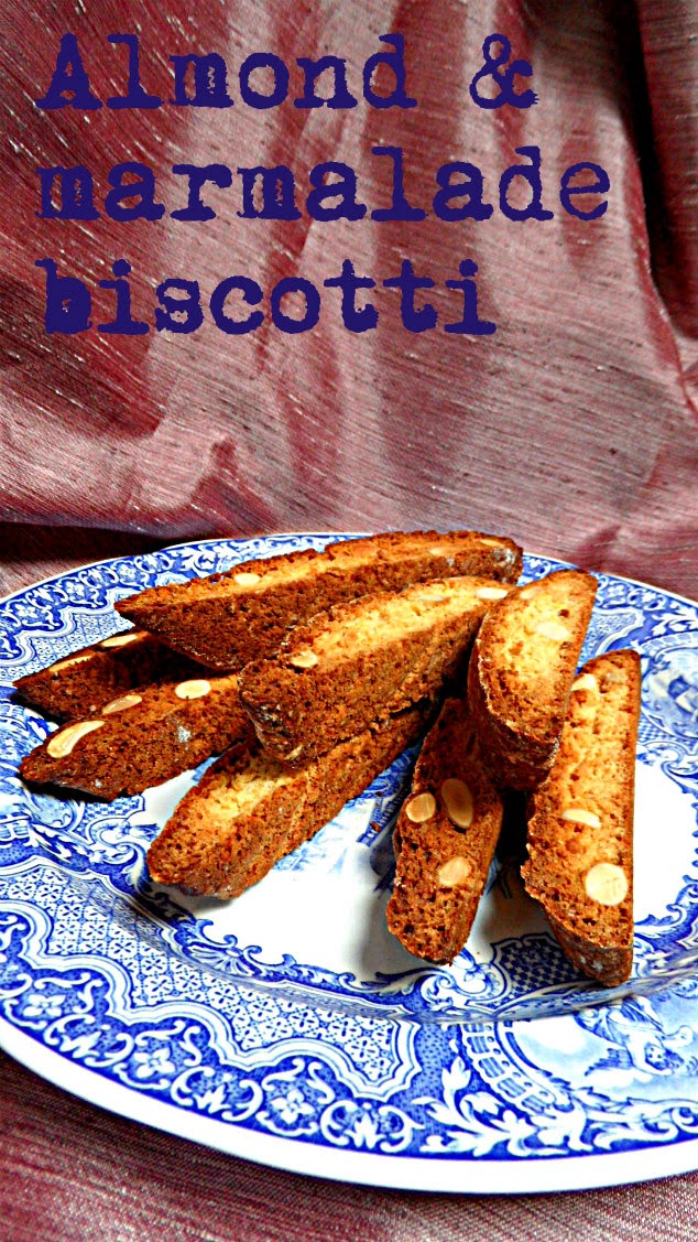 Chez Maximka Almond and marmalade biscotti