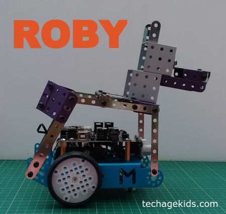 Roby the mBot Meccano Scratch Robot Dog, Tech Age Kids