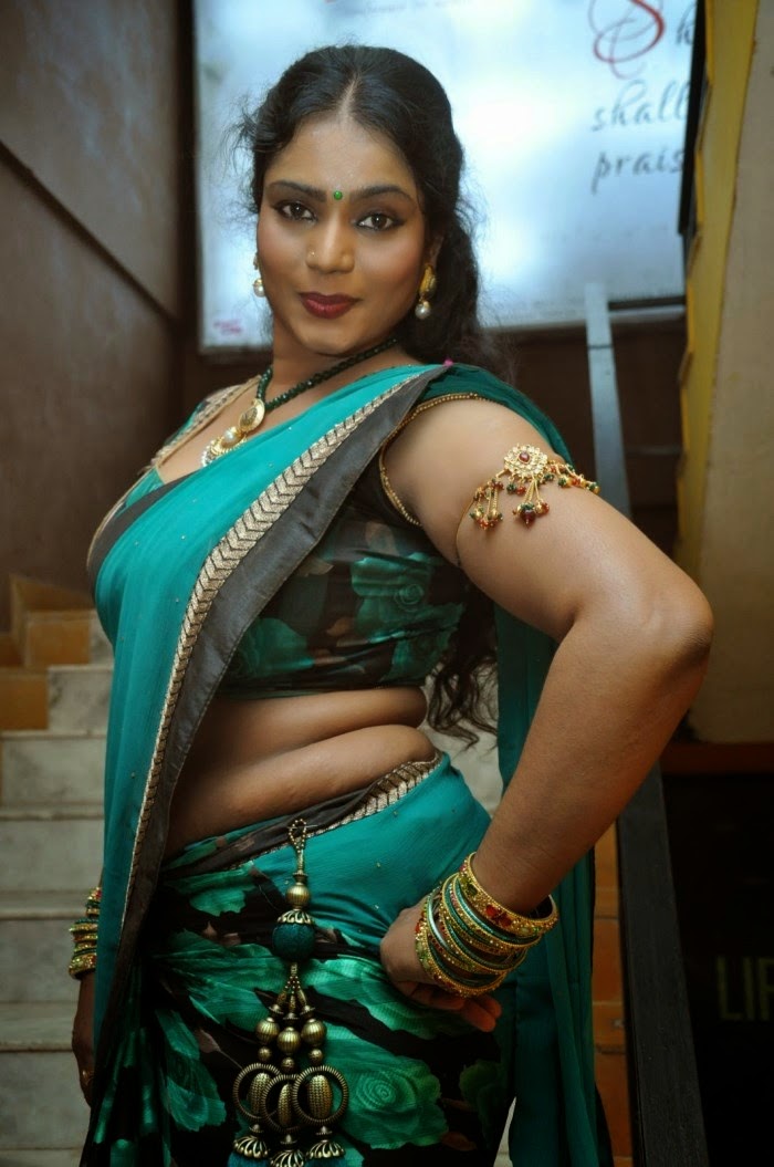 Aunty Actress Jayavani Hot Hd Photos In Saree At Minugurulu Audio 