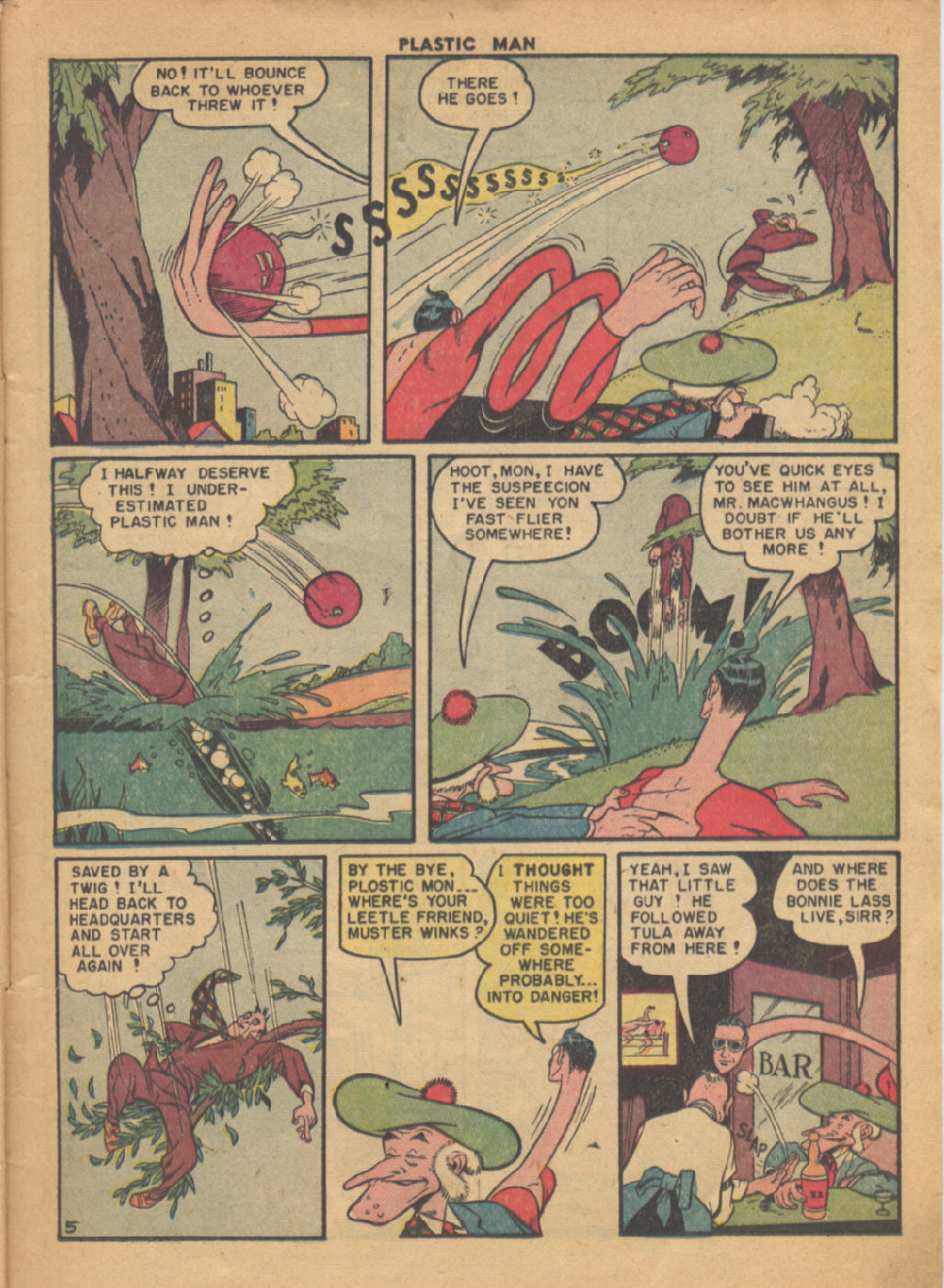 Read online Plastic Man (1943) comic -  Issue #25 - 6