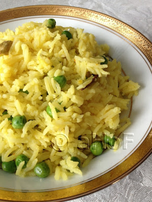 Mattar Pulao, peas, rice, side dish