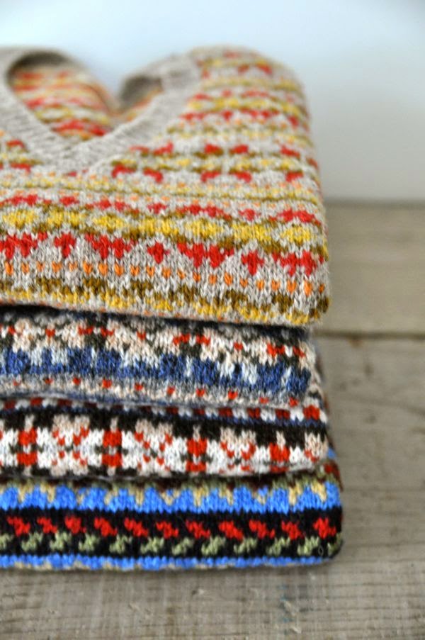 Irina: Fair Isle (Shetland Islands - Scotland) jacquard knitting. PATTERNS.