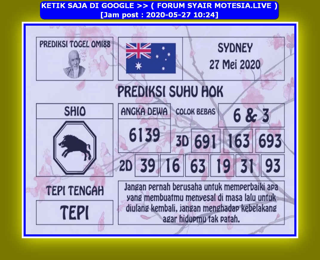 Royal syair sydney