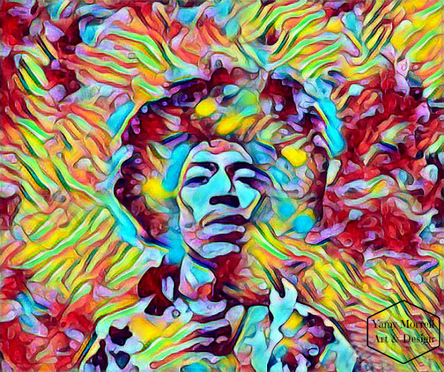 Jimi-Hendrix-abstract-colorful-digital-art-by-yamy-morrell