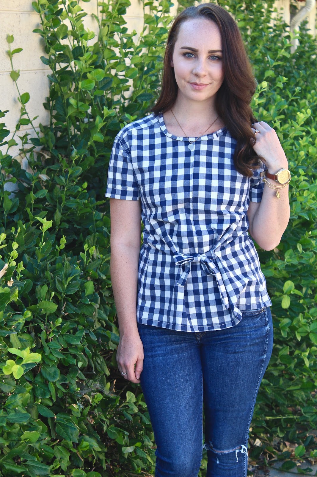 Project #2: Button Up to Tie-Front Blouse Refashion + 2 Tricks | Kali ...