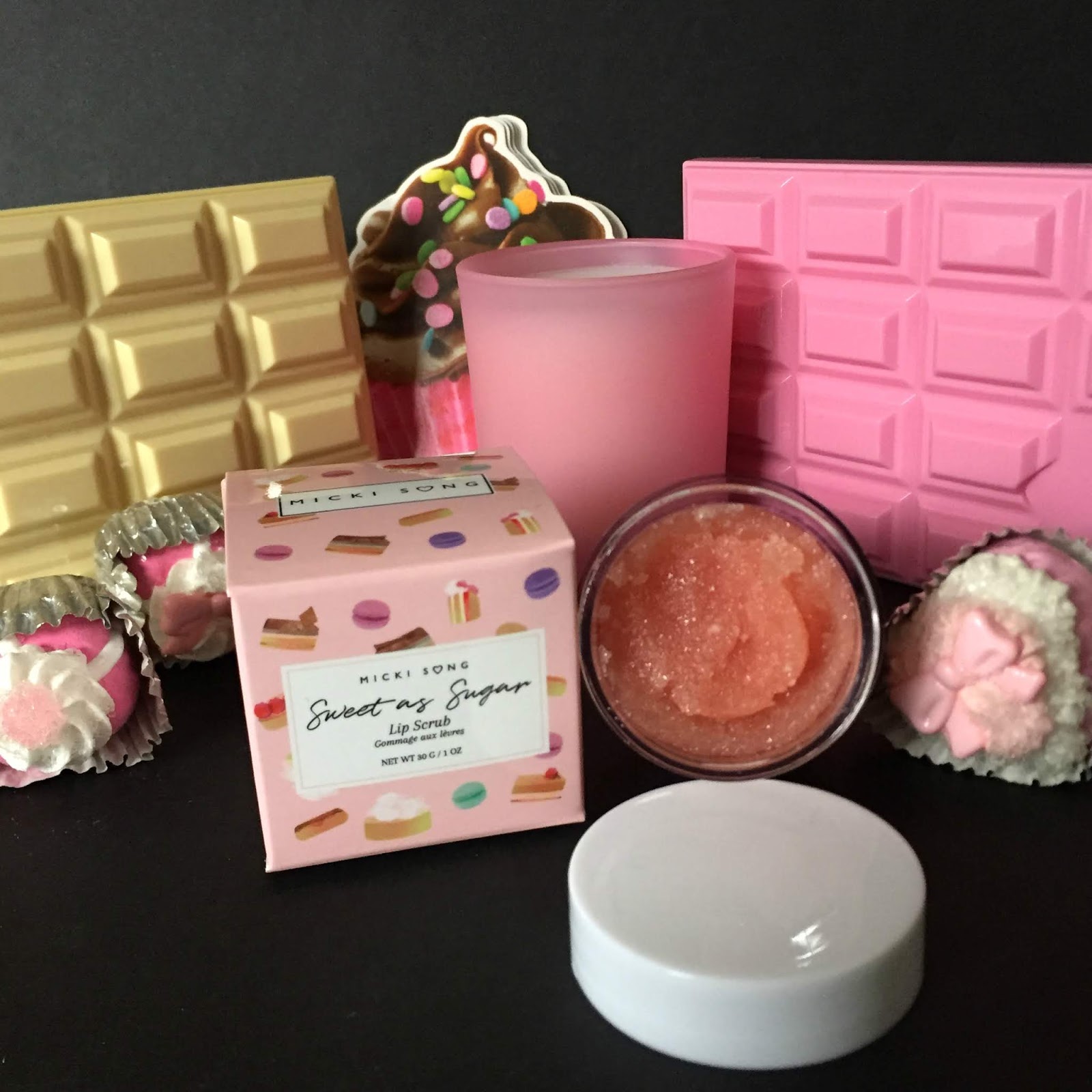 Micki Song Cosmetics Sweet As Sugar Lip Scrub in Pink Champagne