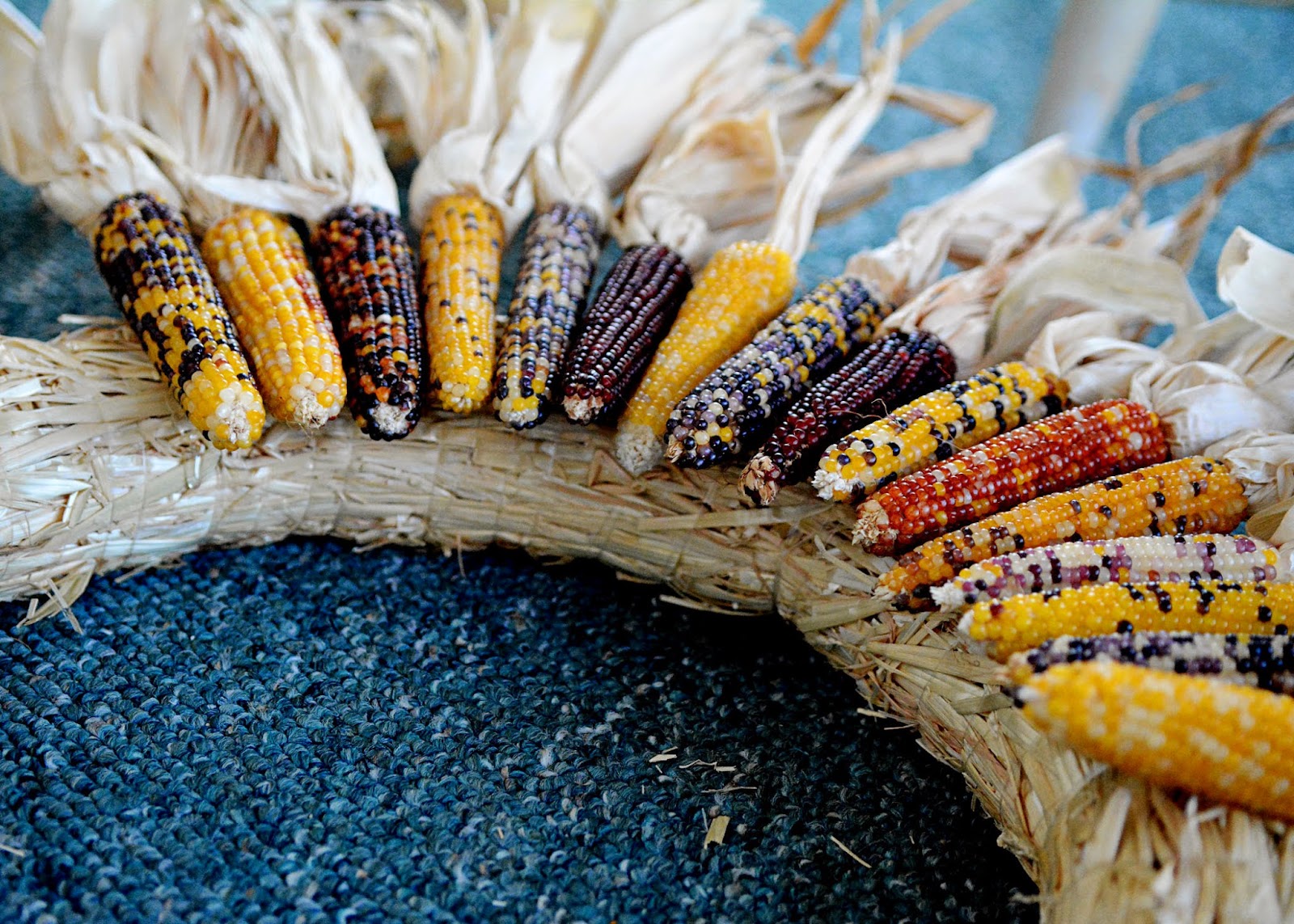 This Farm Family s Life Indian Corn Wreath 