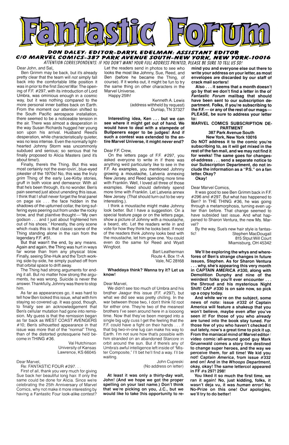 Read online Fantastic Four (1961) comic -  Issue #303 - 24