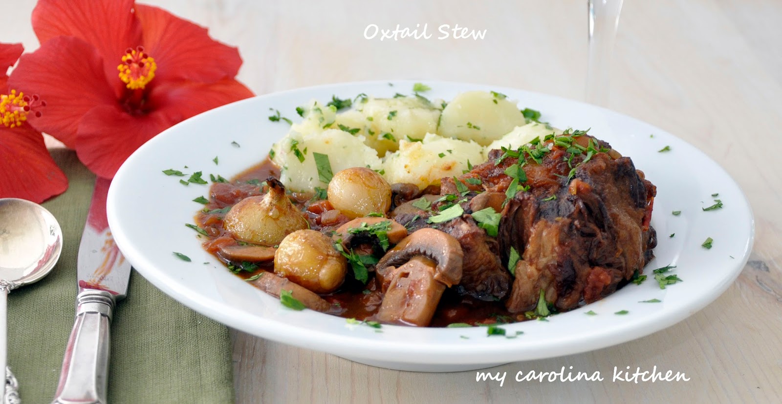 My Carolina Kitchen Braised Oxtail Stew