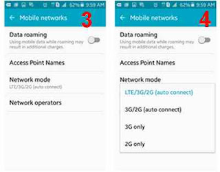 setting 4G telkomsel di Samsung