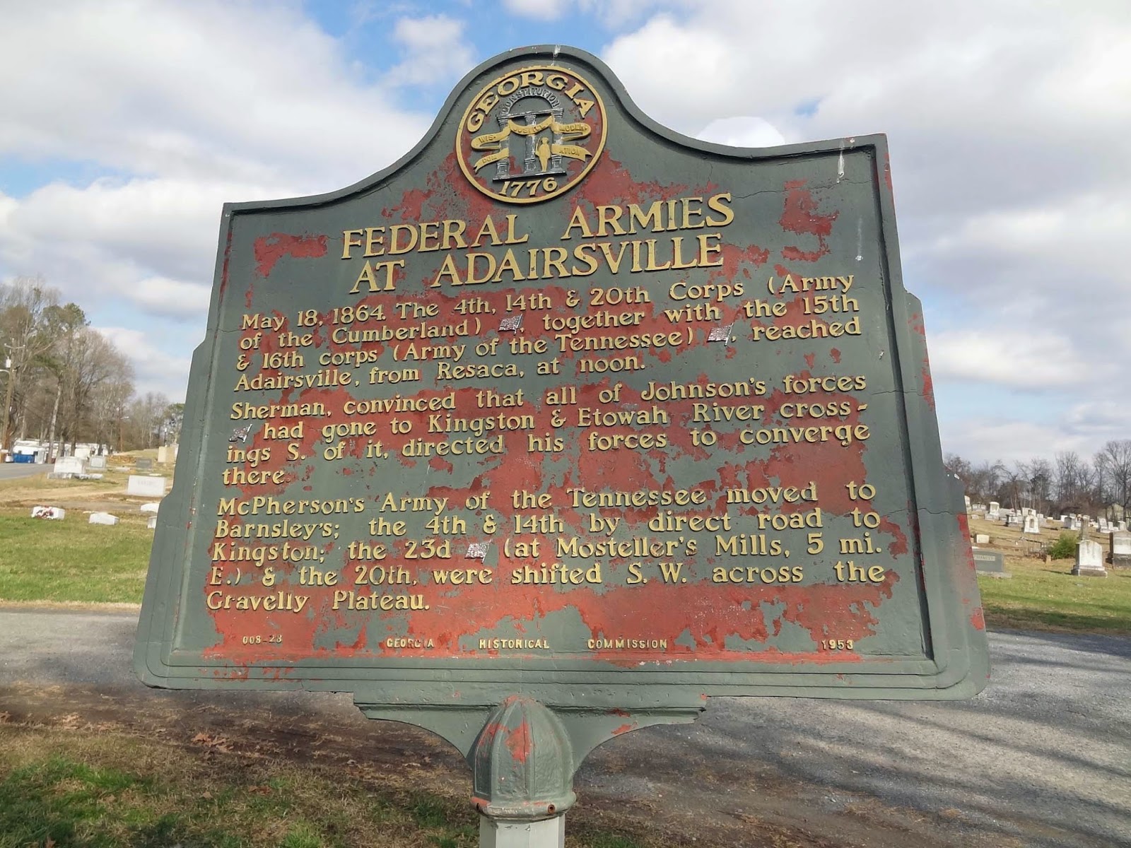 Geographically Yours Cemeteries Adairsville,