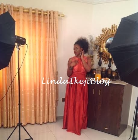 Photos from the making of actress Chika Ike's 2014 calendar