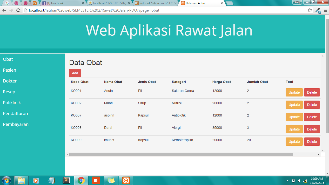 Aplikasi Rawat Jalan Berbasis Web Kv