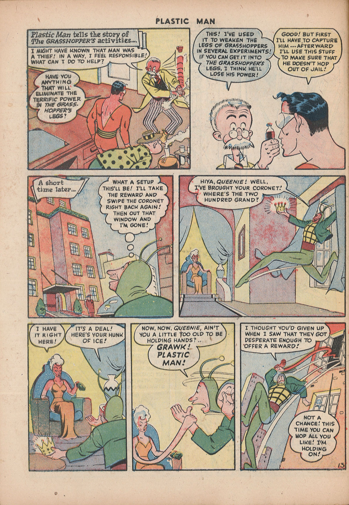 Read online Plastic Man (1943) comic -  Issue #6 - 48