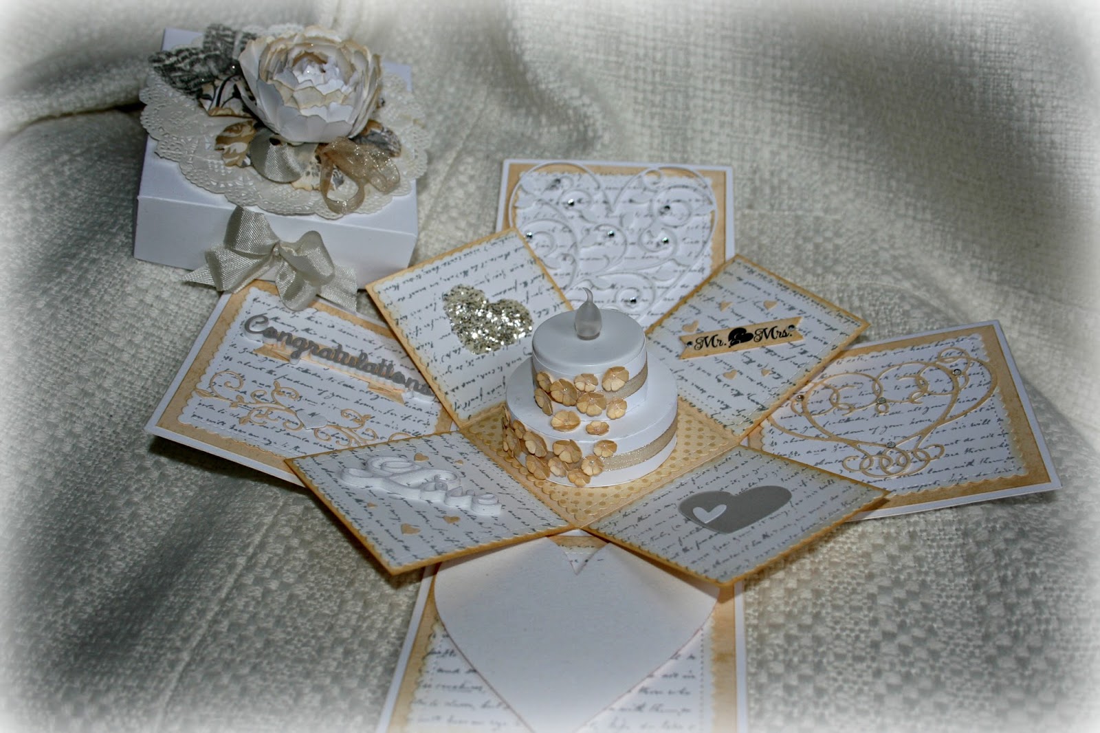 Wedding/Anniversary Explosion Box Class, with Denica Card Making