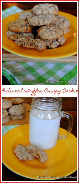 Oatmeal Toffee Crispy Cookies at Miz Helen's Country Cottage