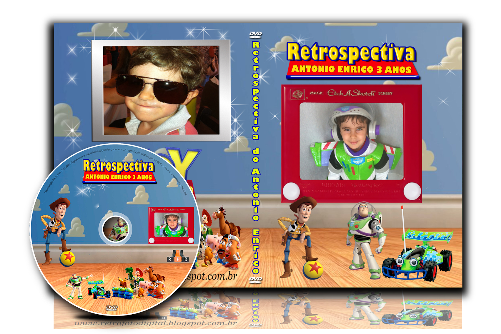 Capa de DVD - Tema  Toy Story