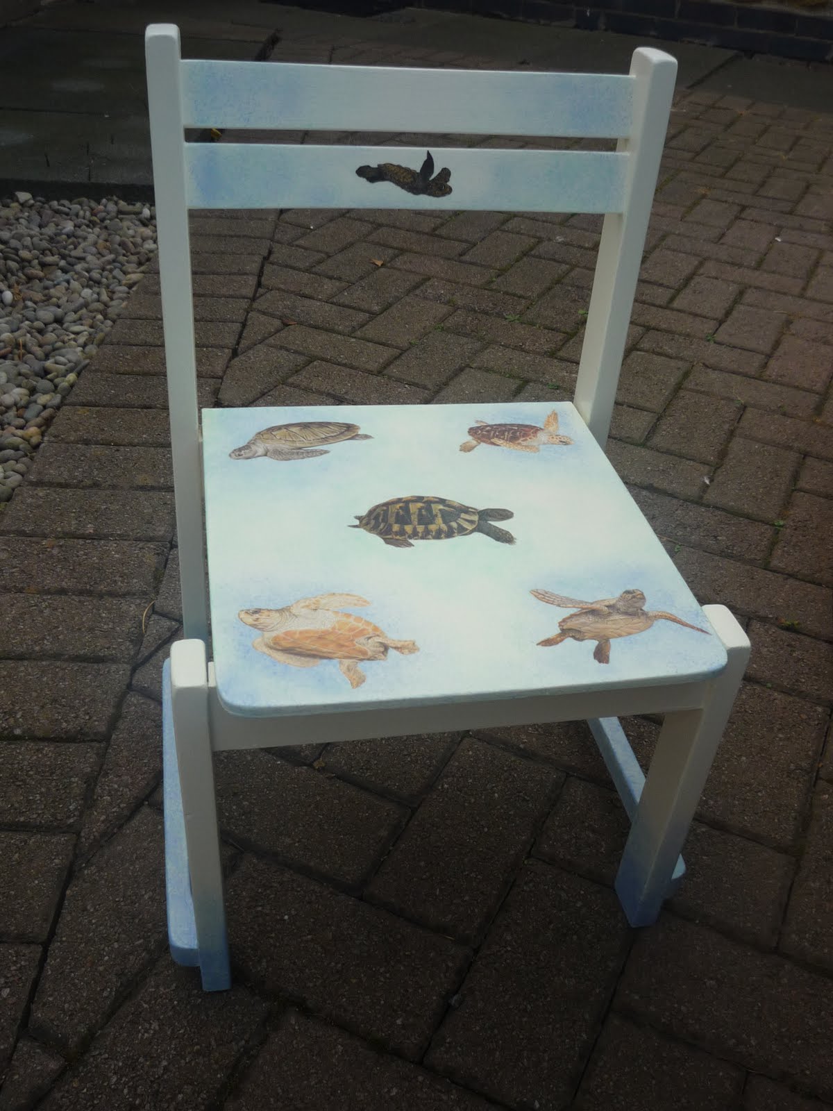 Wooden toddler chair.