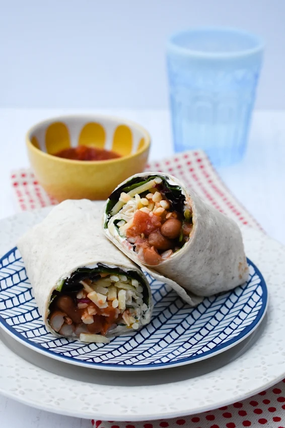 Spicy Bean Lunch Wrap