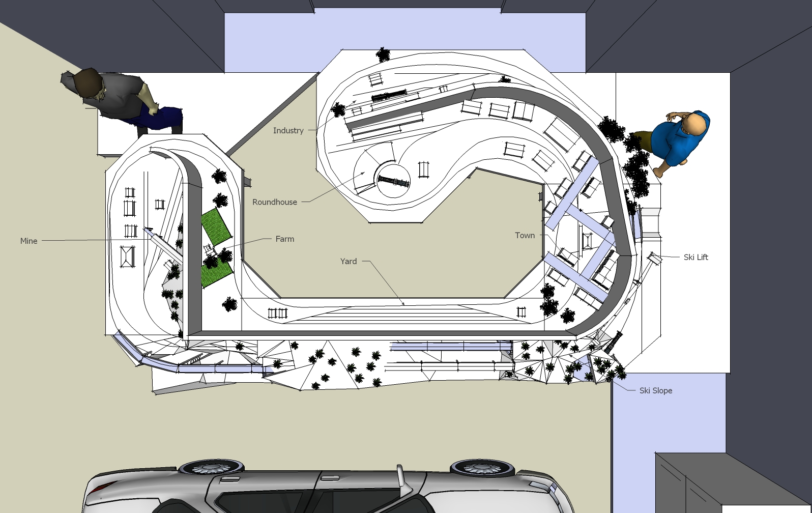 Model Railroad Design: Garage layout