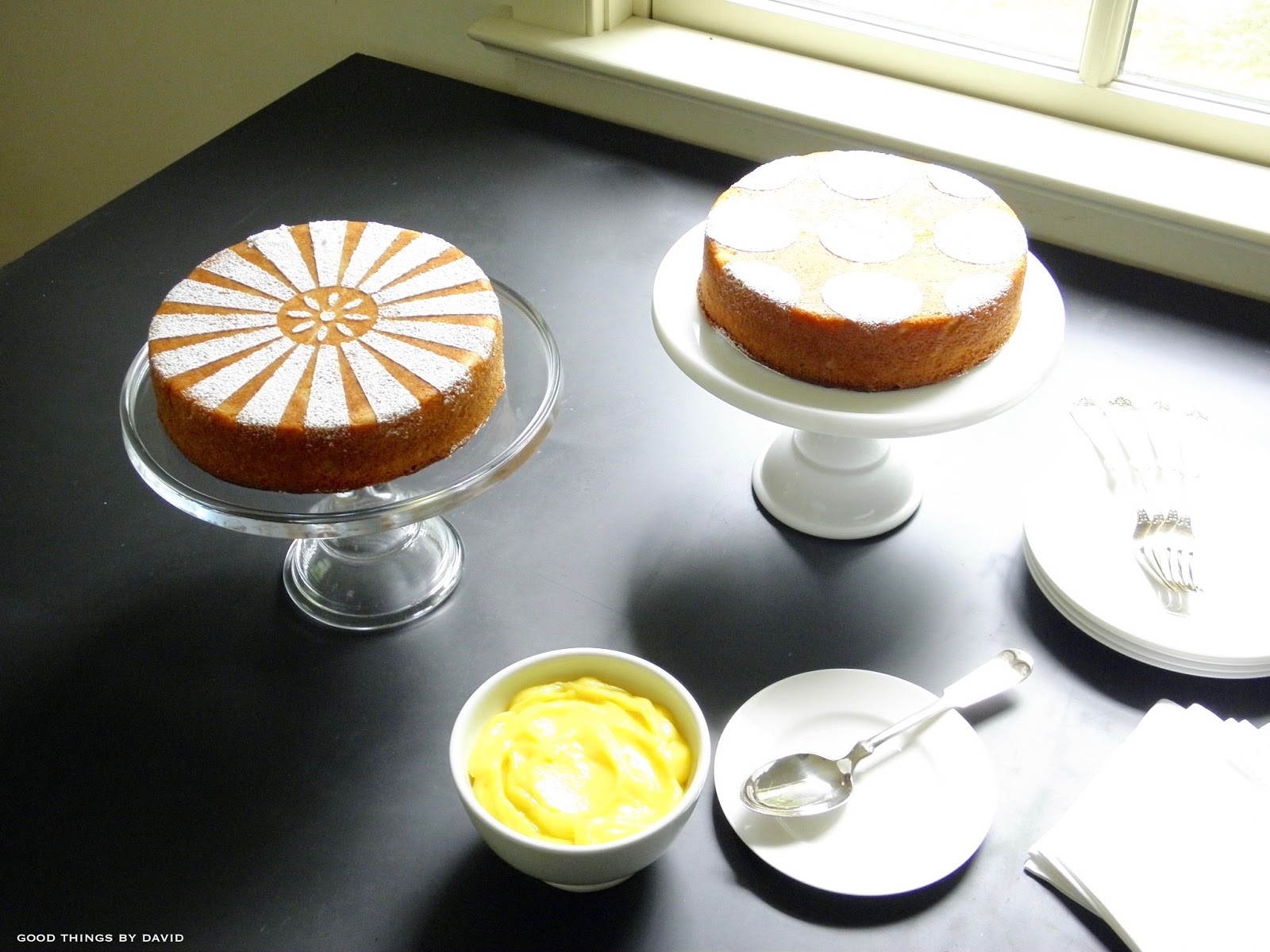 Simple Cake Stenciling