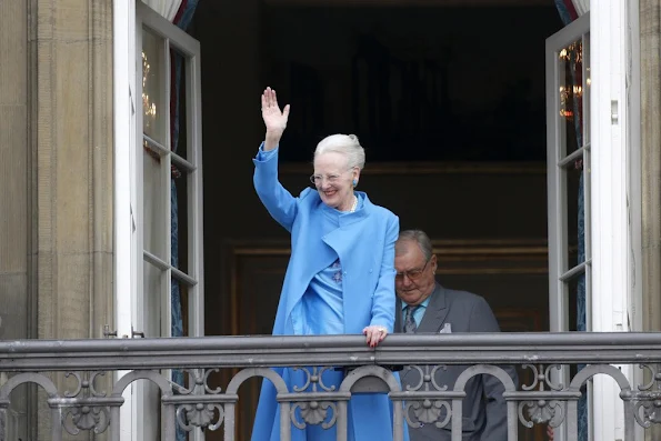 Queen Margrethe II of Denmark and husband Henrik, Prince Consort of Denmark,